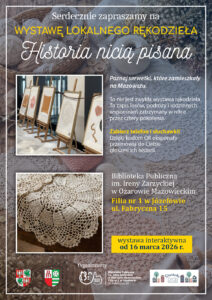 2026 wystawa Historia nicią pisana - Filia nr 1